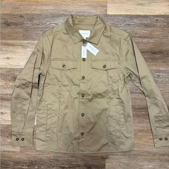 NWT Banana Republic Men's Beige Shirt Jacket - Picture 1 of 4